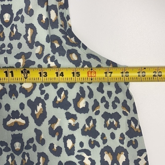 Karlie Cheetah Blue Sleeveless Pocketed Dress - Picture 5 of 7